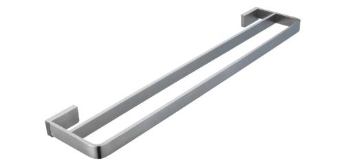 Toalheiro de Parede Duplo Rainbow Brushed Nickel