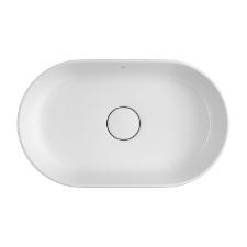 Cuba Sobrepor Oval 50 cm Branco - L.24050.17