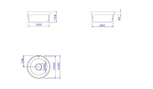 Cuba Sobrepor Redonda 30 cm Soft Antracite - L.22030.85