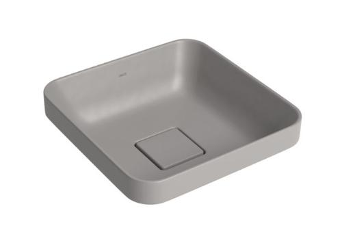 Cuba Sobrepor Quadrada 30 cm Soft Antracite - L.21030.85