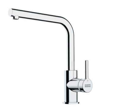 Misturador Monocomando Lina com Bica L Alta Girat�ria Inox