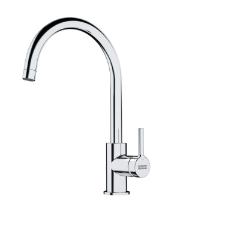 Misturador Monocomando para Cozinha de Mesa Lina com Bica em J Altal Girat�ria Inox