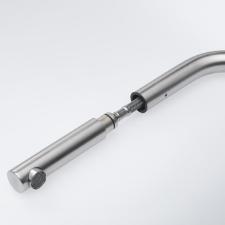 Misturador Monocomando para Cozinha de Mesa Atlas Neo com Bica em L Alta Extens�vel Inox Escovado