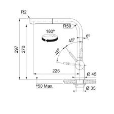 Misturador Monocomando para Cozinha de Mesa Atlas Neo com Bica em L Alta Extens�vel Inox Escovado