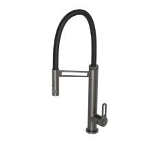 Misturador Monocomando para Cozinha de Mesa Gourmet Industrial Urban Dark Antracite e Preto