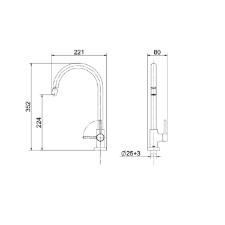 Torneira para Cozinha de Mesa Spice Cromado