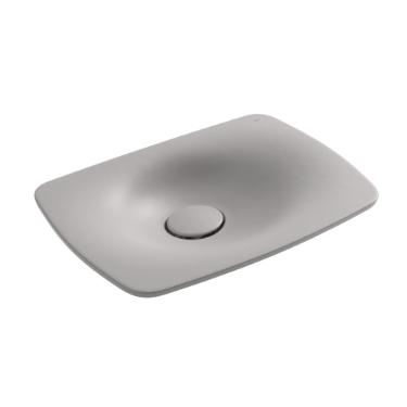 Cuba Sobrepor Retangular 50 cm Liquid Soft Antracite -L.23050.LQ.85