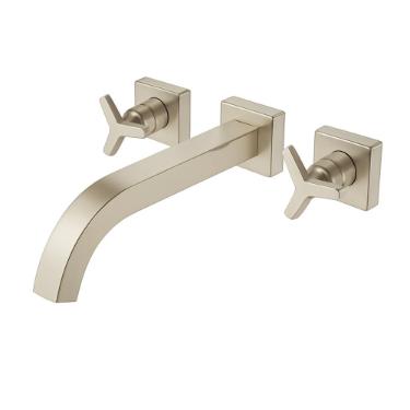 Misturador para Lavat�rio Parede City N�quel Escovado