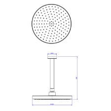 Chuveiro de Teto 22cm Redondo Flex Max Cromado - 2085.C.TET