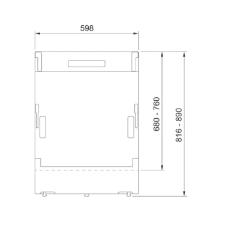 Lava-Lou�as 16 Servi�os Para Embutir e Revestir Franke 60cm 220V