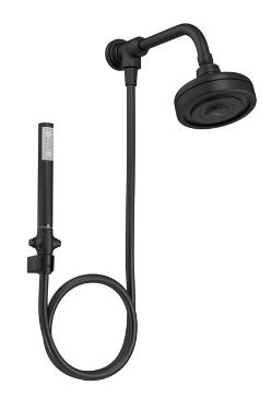 Kit Chuveiro Acqua Plus com Desviador Black Matte- 1990.BLMT.STDKIT.N