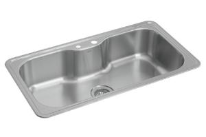 Cuba De Cozinha Retangular 80x40 Com Deck Facile Inox