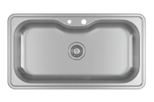 Cuba De Cozinha Retangular 80x40 Com Deck Facile Inox