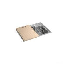 Cuba de Cozinha Retangular Com Deck e Acess�rios 60x40 Facile Inox
