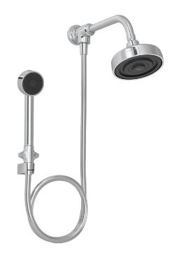 Kit Chuveiro Acqua Plus com desviador Cromado - 1990.C.STD.KIT.N