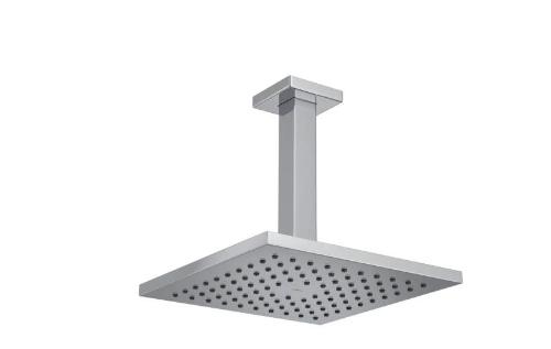 Chuveiro de Teto com Tubo 20cm Quadrado Cromado
