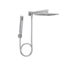 Chuveiro de Parede Com tudo e desviador Quadrado Cromado