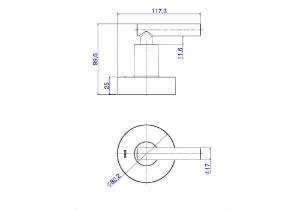 Acabamento Para Registro de Gaveta 1 1/4 e 1 1/2 Beta Cromado