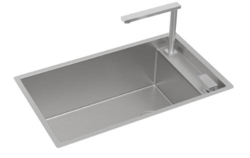 Cuba de Cozinha Com Monocomando 70x40 Supra Hide Inox - CC.670.70.SUP.INX