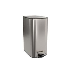 Lixeira Quadrada com Pedal Deca Suprema 11,5L Inox