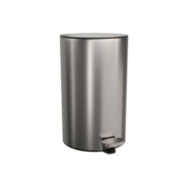 Lixeira Redonda com Pedal Deca Suprema 12L Inox