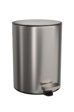 Lixeira Redonda com Pedal Deca Suprema 5L Inox