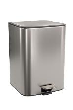 Lixeira Quadrada com Pedal Deca Suprema 18L Inox