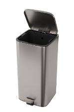 Lixeira Quadrada com Pedal Deca Suprema 28L Inox