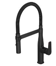 Misturador Monocomando para Cozinha de Mesa Bica M�vel Level Gourmet Black Matte