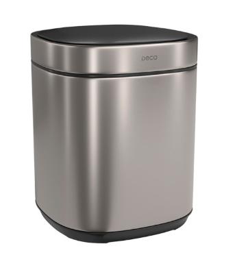 Lixeira Quadrada com Sensor Deca Suprema 8L Inox