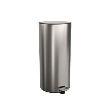 Lixeira Redonda com Pedal Deca Suprema 30L Inox