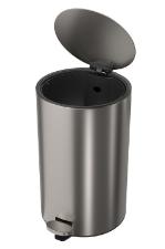 Lixeira Redonda Com Pedal Deca Suprema 20L Inox