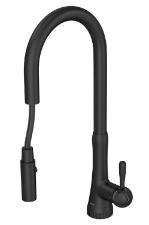 Misturador Monocomando para Cozinha de Mesa Bica M�vel Perola Black Matte