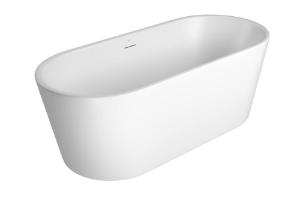 Banheira de Piso Oval 170CM LK Branco Fosco