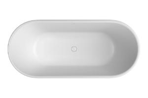 Banheira de Piso Oval 170CM LK Branco Fosco
