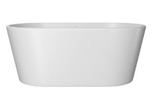 Banheira de Piso Oval 150CM LK Branco Fosco