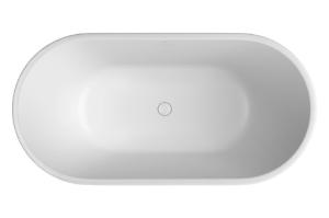 Banheira de Piso Oval 150CM LK Branco Fosco