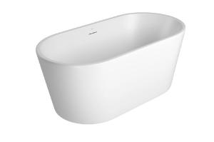 Banheira de Piso Oval 150CM LK Branco Fosco