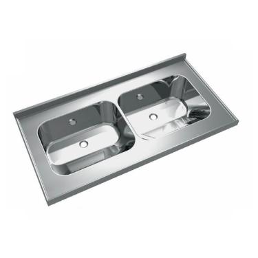 Cuba Tanque Dupla ct-50 1200 Luxo 120x60x23 Escovado