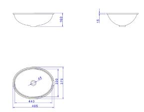 Cuba de Embutir Oval Branco-L.37.17