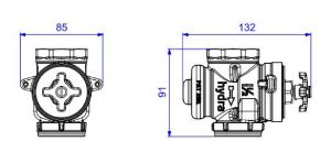 Base para V�lvula de Descarga Hydra Max 1 1/4