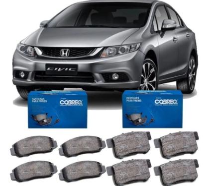 PASTILHA FREIO TRASEIRA NEW CIVIC 2007 AT� 2011 ACCORD