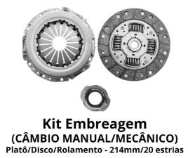 KIT EMBREAGEM HB20 1.6 16V 2012 EM DIANTE SACHS6400