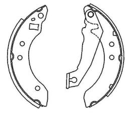 SAPATA FREIO ESCORT 83/93 HOBBY .../92 APOLLO 83/93 GUARUJA 91/92