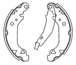 Sapata Freio Traseiro Clio RL/Argentino 1996 1997 1998 1999 2000