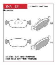Pastilha de Freio Dianteira VW Gol Gti/Logus Gls 2.0
