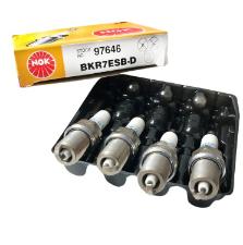 Jogo 4 Velas Igni��o Gol G4 Fox 1.0/1.6 8V BKR7ESBD