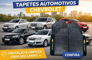 Kit Jogo Tapete Automotivo Carro Borracha Para Chevrolet