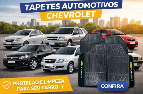 Kit Jogo Tapete Automotivo Carro Borracha Para Chevrolet