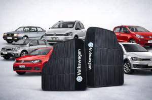 Jogo Tapete Automotivo Borracha Volkswagen Preto